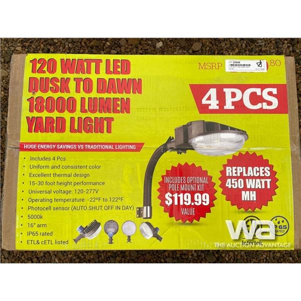 (4) 120 WATT LED YARD LIGHT