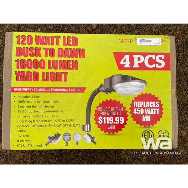 (4) 120 WATT LED YARD LIGHT