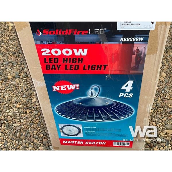 (4) SOLIDFIRE 200 WATT HIGH BAY LED LIGHT
