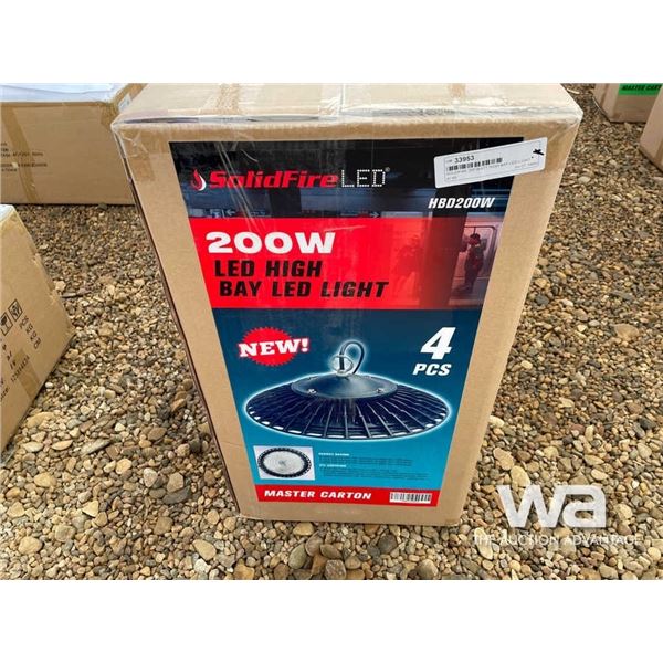 (4) SOLIDFIRE 200 WATT HIGH BAY LED LIGHT