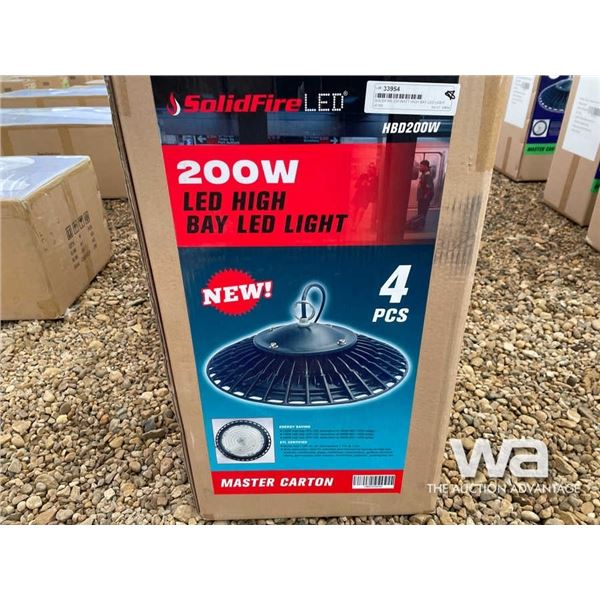 (4) SOLIDFIRE 200 WATT HIGH BAY LED LIGHT