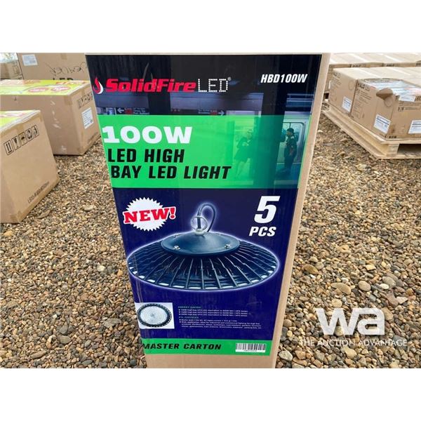 (5) SOLIDFIRE 100 WATT HIGH BAY LED LIGHT