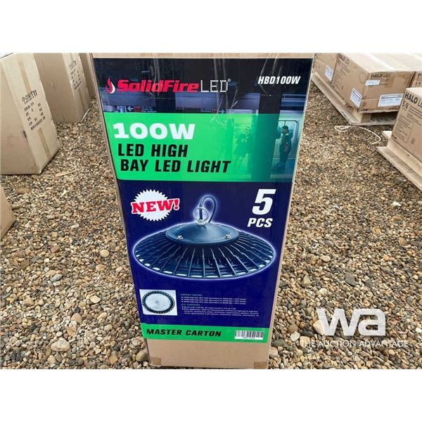 (5) SOLIDFIRE 100 WATT HIGH BAY LED LIGHT