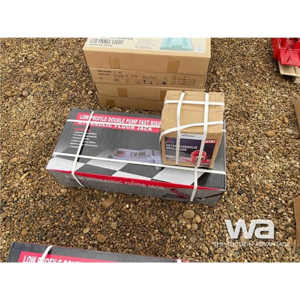 3 TON HYDRAULIC FLOOR JACK, 50 TON BOTTLE JACK