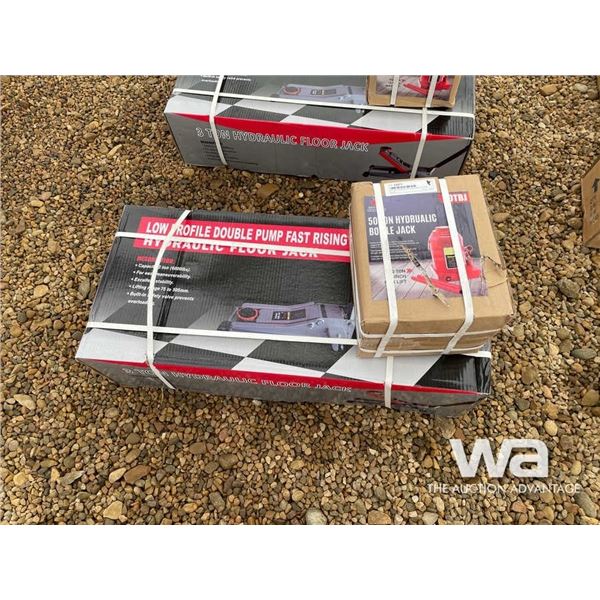 3 TON HYDRAULIC FLOOR JACK, 50 TON BOTTLE JACK