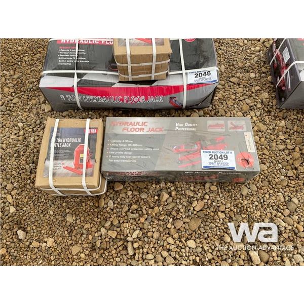 2.5 TON HYDRAULIC FLOOR JACK, 50 TON BOTTLE JACK