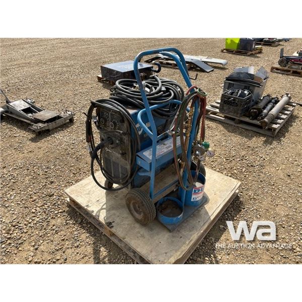 MILLERMATIC 250 WELDER & CUTTING TORCH CART