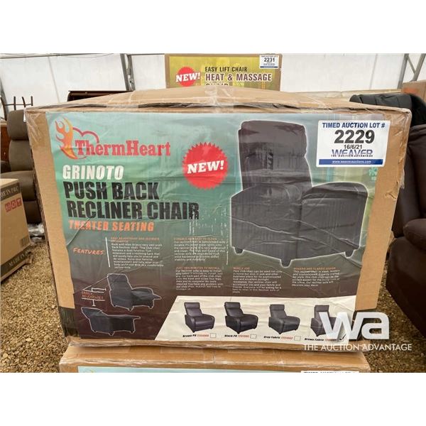 (UNUSED) PUSH BACK RECLINER CHAIR