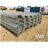 Image 5 : APPROX. (53) USED 140" STEEL ROOFING