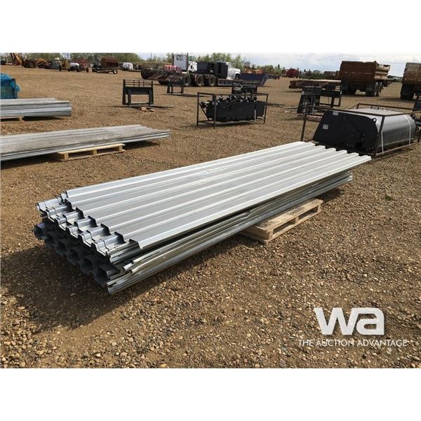 APPROX. (24) USED 140" STEEL ROOFING