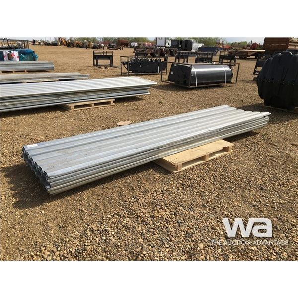 APPROX. (24) USED 140" STEEL ROOFING