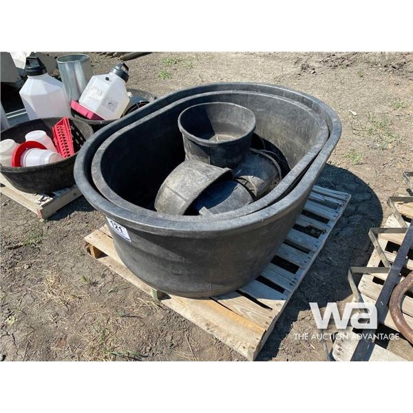 WATER TROUGH, FEED BINS