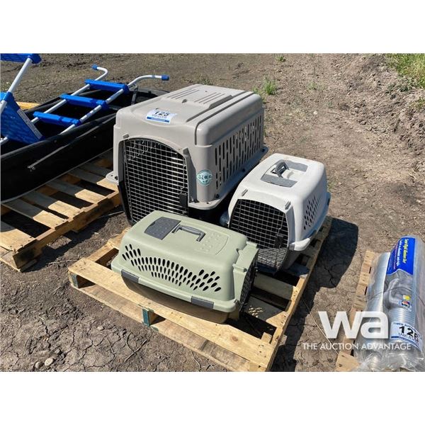 (3) ANIMAL KENNELS