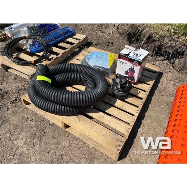 RED LION 1/4 HP SUMP PUMP, HOSES