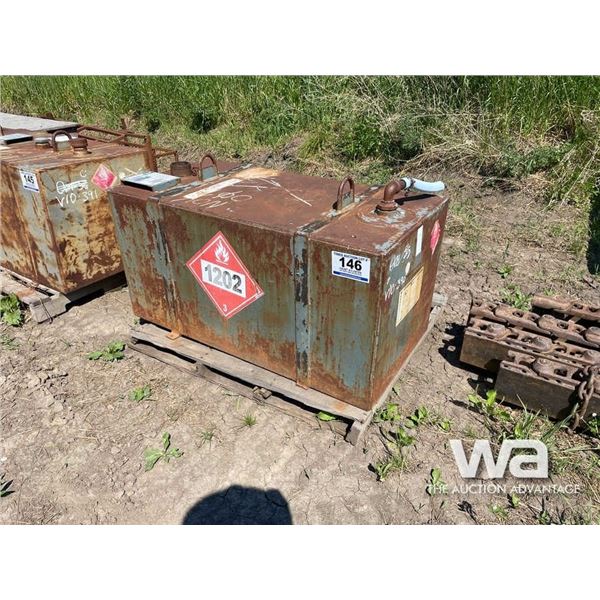 STEEL SQUARE FUEL TANK