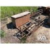 Image 2 : STEEL FRAME WORK & WOOD STORAGE BOX