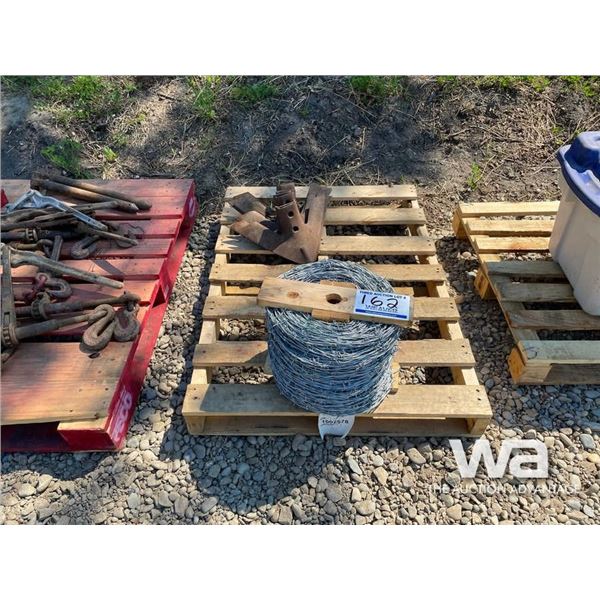 ROLL OF BARB WIRE, CULTIVATOR SHOVELS