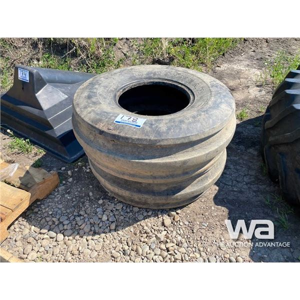 (2) GOODYEAR 11.00-16.5 FRONT TRACTOR TIRES