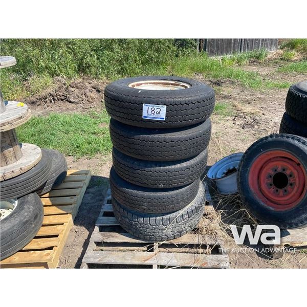 (5) ASSORTED TIRES & RIMS