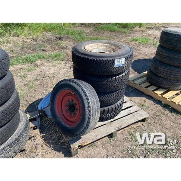 (5) ASSORTED TIRES & RIMS