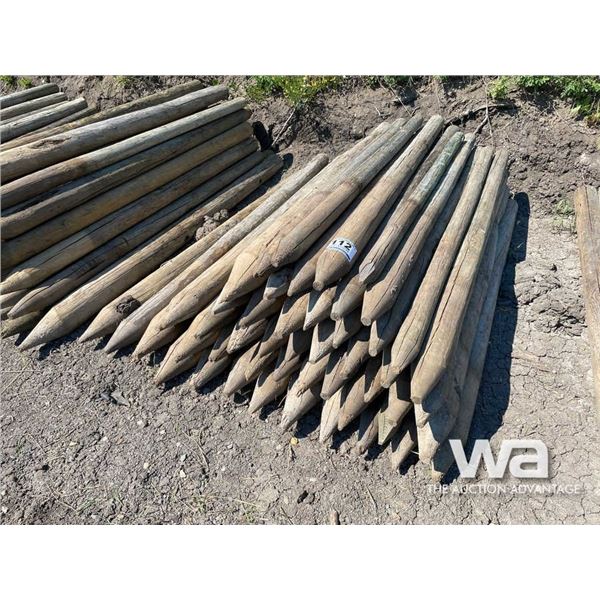 (49+/-) TREATED FENCE POSTS