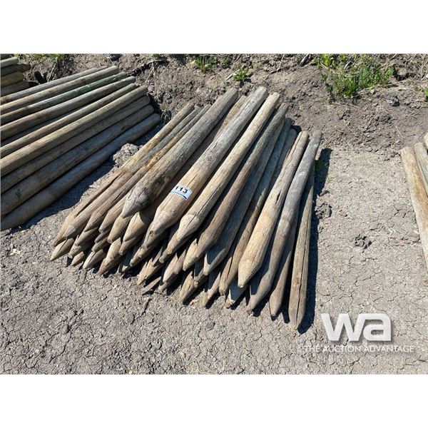 (50+/-) TREATED FENCE POSTS
