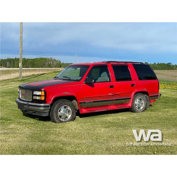 1997 GMC YUKON SPORT UTILITY VEHICLE