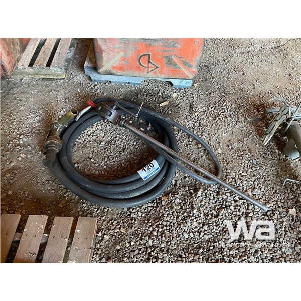 FUEL HOSE, NOZZLE & FUEL PUMP