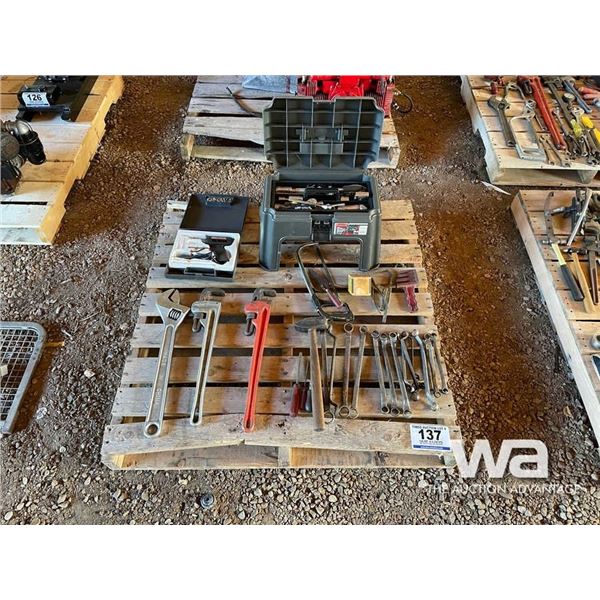COMBO & PIPE WRENCHES, SOLDER GUN, STORAGE