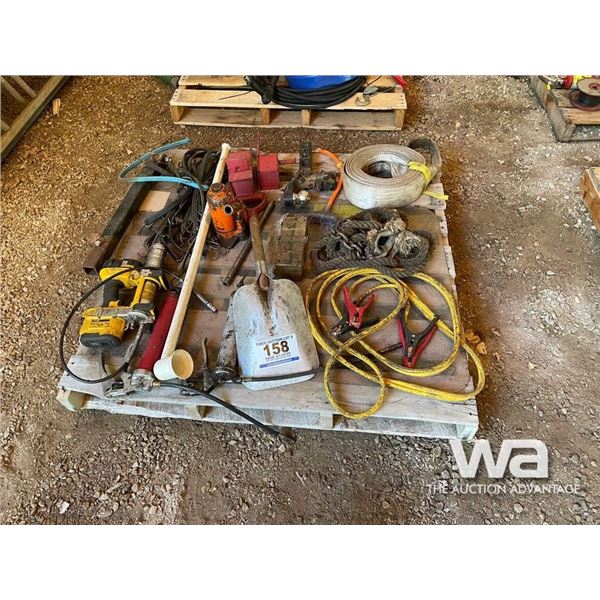CORDLESS GREASE GUN, BOOSTER CABLES,TOW ROPES