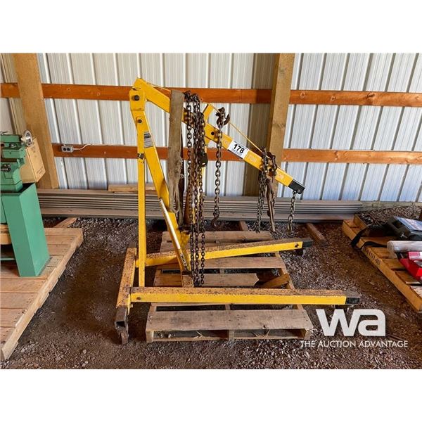 YELLOW SHOP HOIST & CHAINS