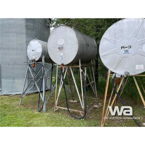 500 GAL. FUEL TANK & STAND