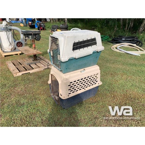 (2) PET KENNELS