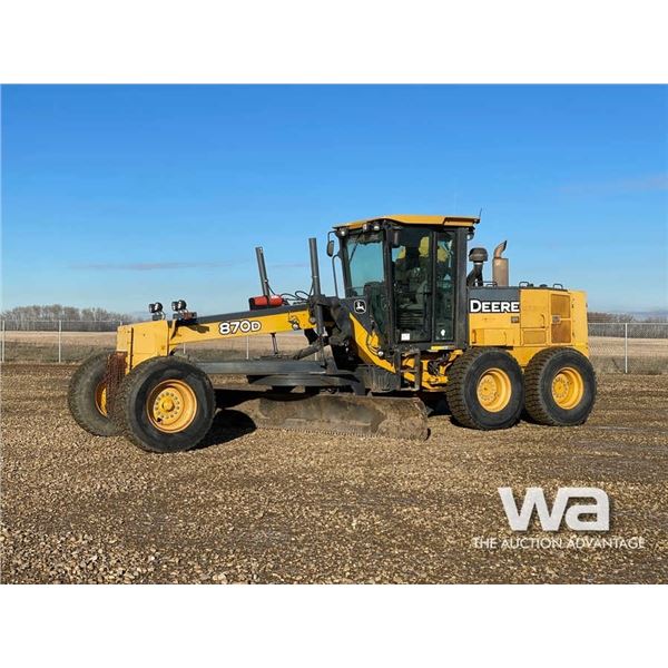2005 JOHN DEERE 870D MOTOR GRADER