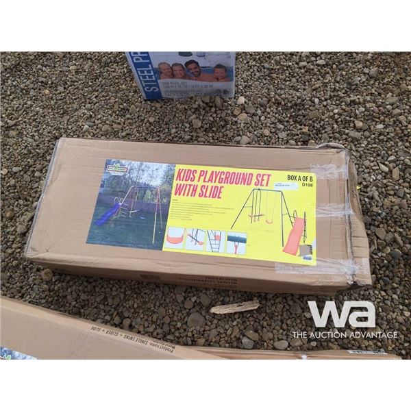 KIDS PLAYGROUND SET WITH SLIDE