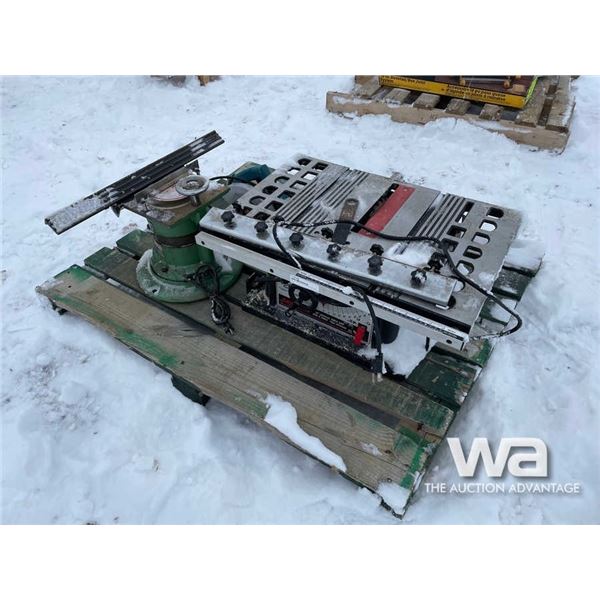 SKIL 10" TABLE SAW, 6" SURFACE GRINDER, JEPSON SAW