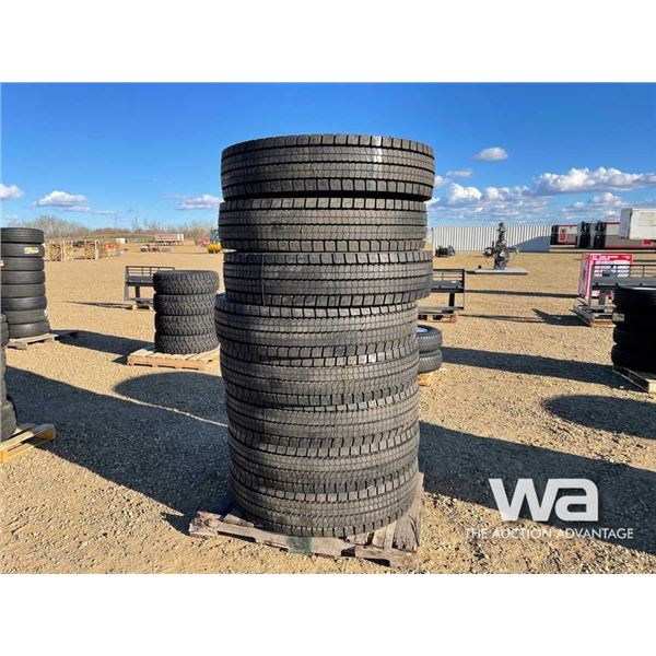 (UNUSED) (8) DISTANCE AD-868 11R24.5 TRUCK TIRES