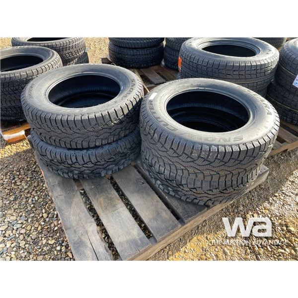 (UNUSED) (4) CENTURA SNOW CUTTER 225/65R17 TIRES