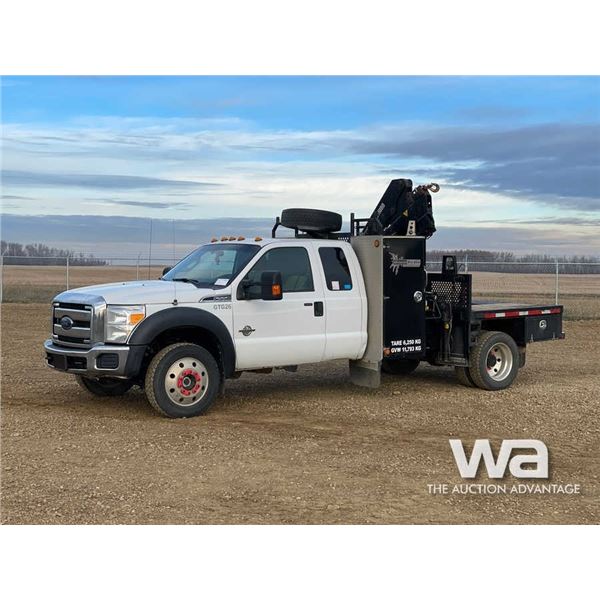2015 FORD F550 XLT E-CAB W/HIAB 055D-CLX BOOM