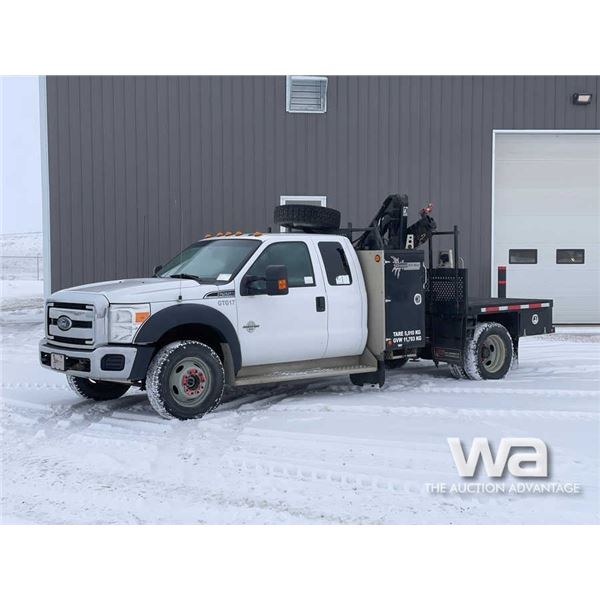 2013 FORD F550 E-CAB W/HIAB 044D-CLX BOOM TRUCK