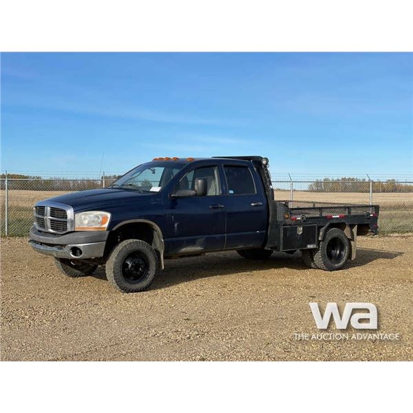 2006 DODGE RAM 3500 CREW CAB FLATBED TRUCK