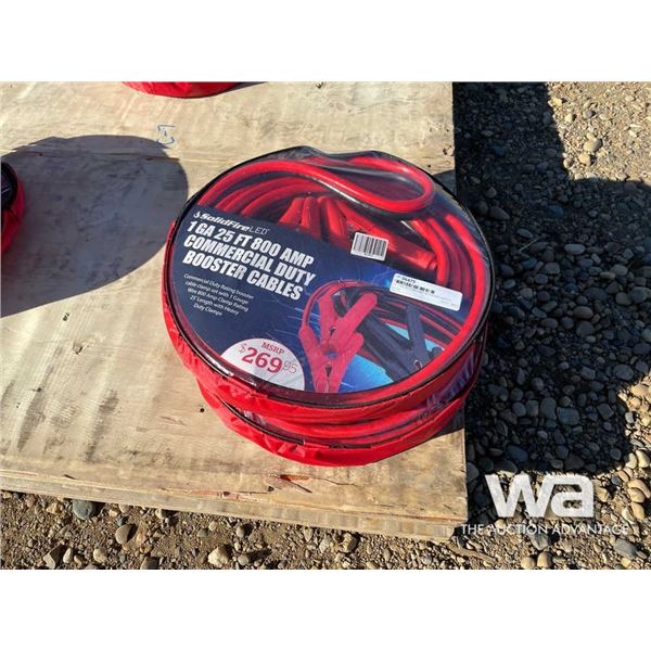 (2) 1 GA 25 FT 800 AMP BOOSTER CABLES