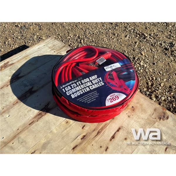 (2) 1 GA 25 FT 800 AMP BOOSTER CABLES