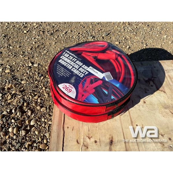 (2) 1 GA 25 FT 800 AMP BOOSTER CABLES