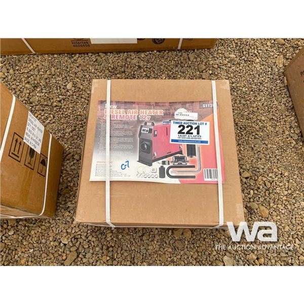 8 KW 12V DIESEL AIR HEATER & REMOTE