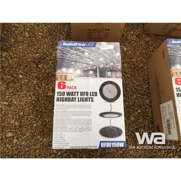 (6) 150 WATT UFO HIGHBAY LIGHTS