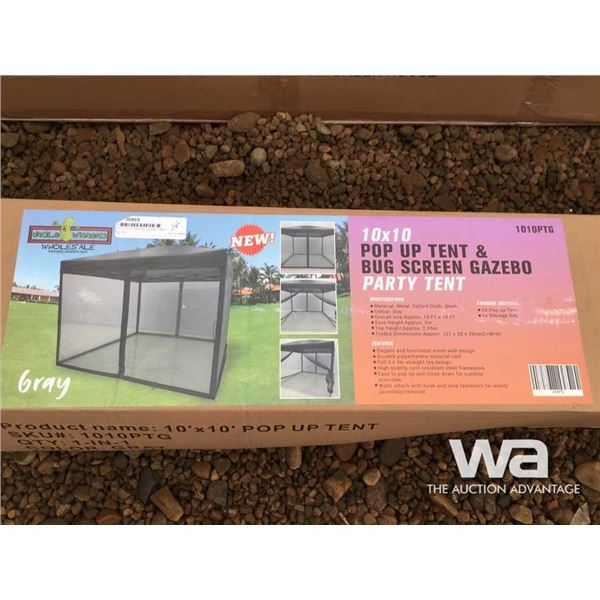 10 X 10 FT. POP UP GAZEBO GREY