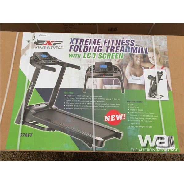 XTREME FITNESS FOLDING TREADMILL WITH LCD SCREEN