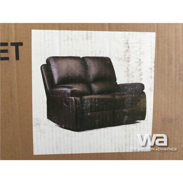 BLACK LOVESEAT SOFA RECLINER