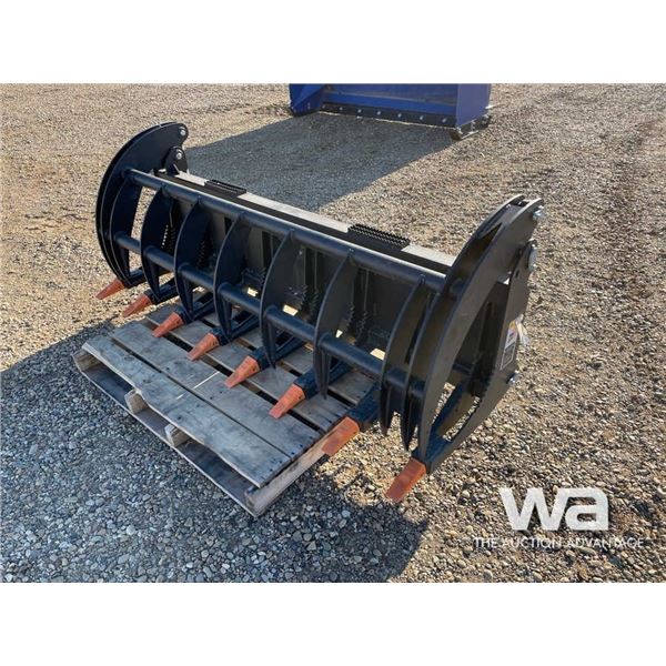 (UNUSED) SKID STEER 76 IN. HYD LOG GRAPPLE